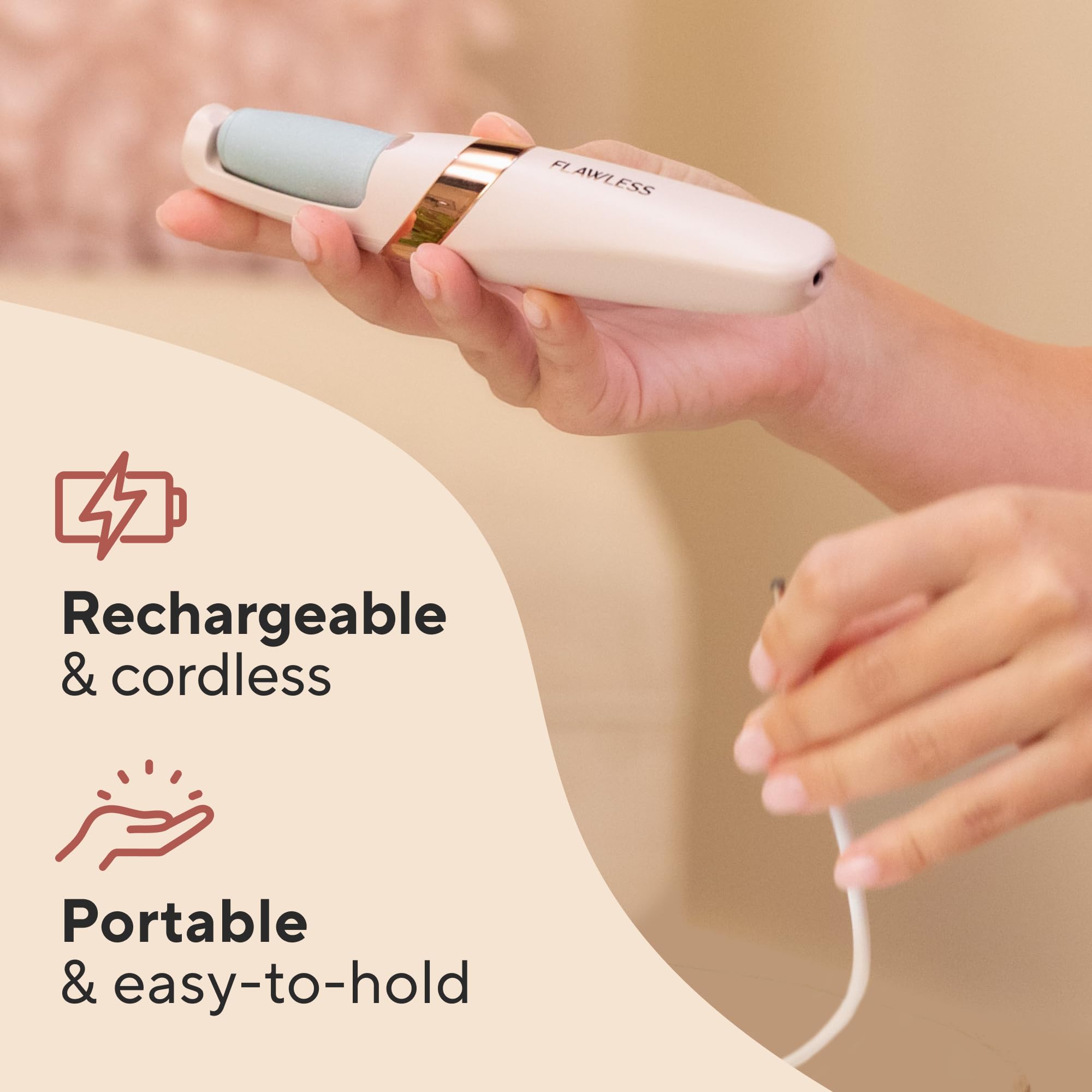 Foto 6 | Herramienta Electrónica De Pedicura, Lima Y Eliminador De Callos, Flawless Pedi - Venta Internacional.
