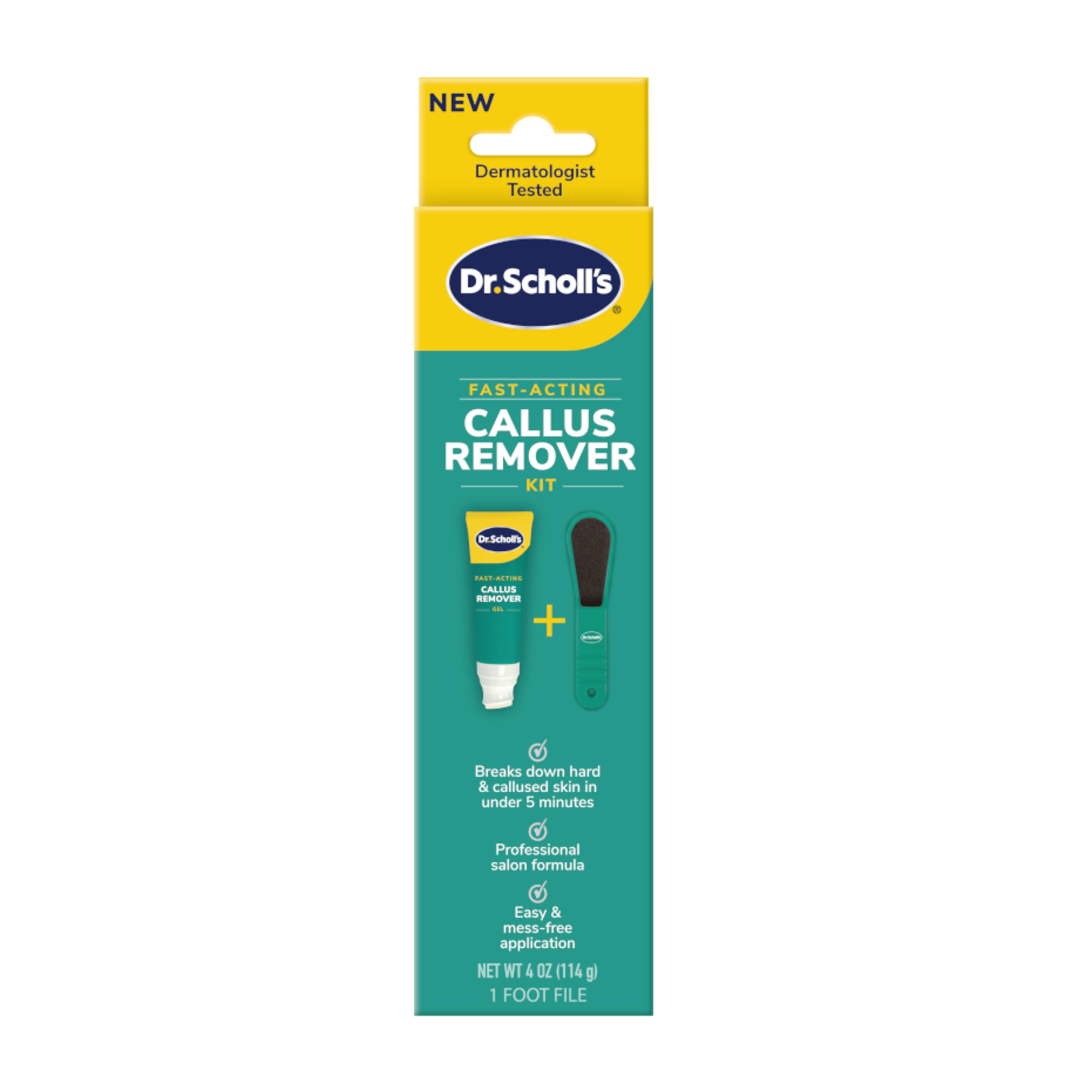 Kit De Gel Eliminador De Callos Dr. Scholl's Fast Action Con Lima - Venta Internacional.