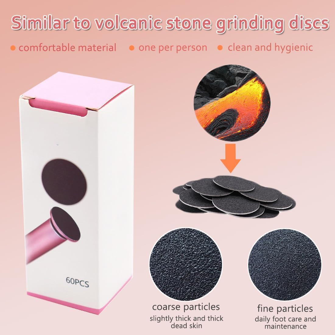 Foto 8 pulgar | Eliminador Eléctrico De Callos De Pies Con 60 Discos De Lijado Para Hombres Y Mujeres - Venta Internacional.