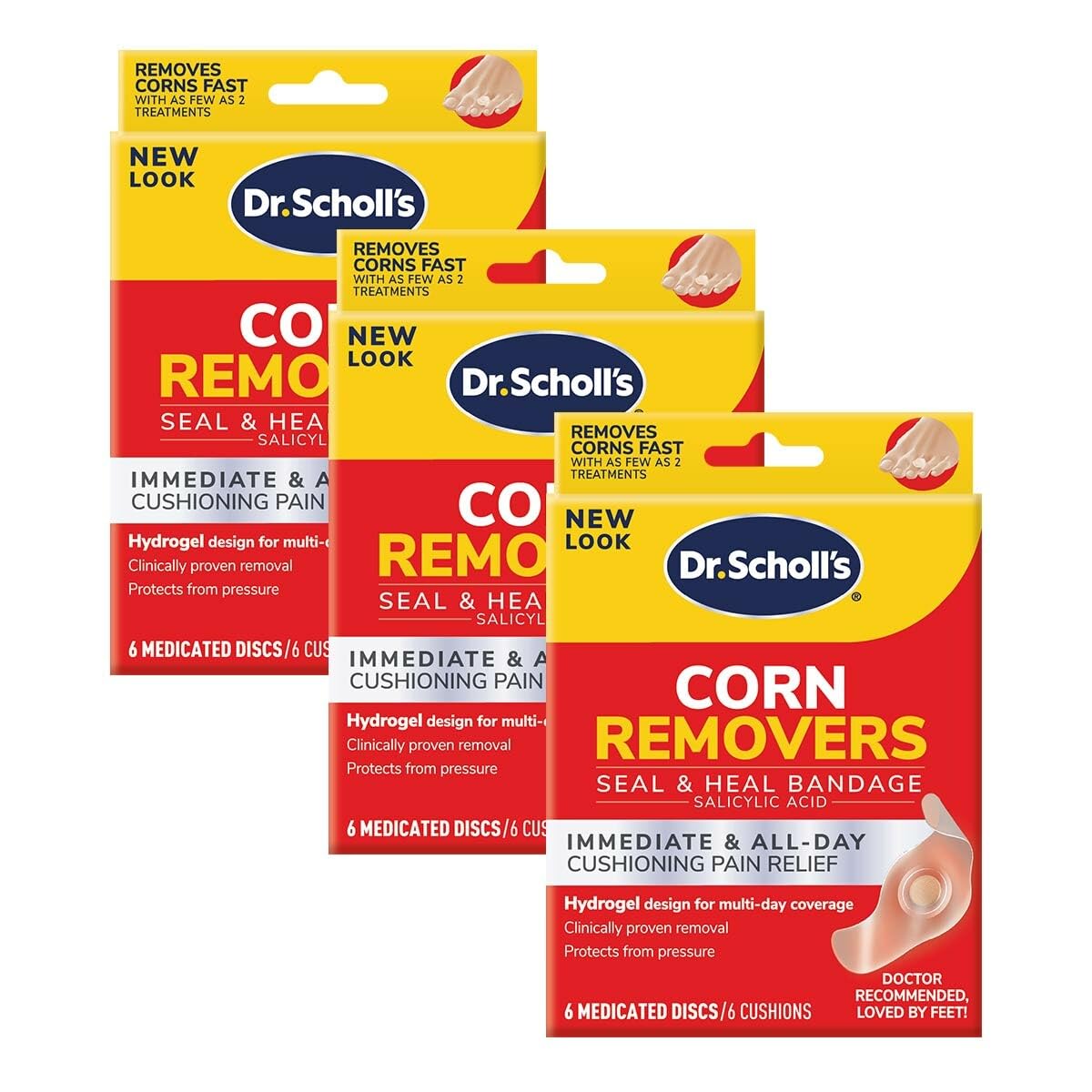 Foto 1 | Eliminador De Maíz Dr. Scholl's Duragel, 18 Unidades Con Ácido Salicílico - Venta Internacional.
