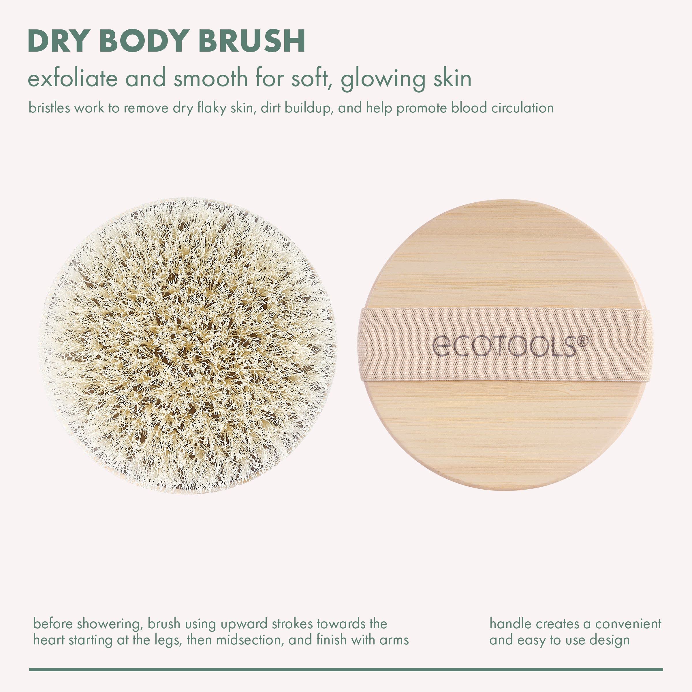 Foto 3 | Cepillo Seco Ecotools Para El Cuidado De La Piel Después De La Ducha Y El Baño - Venta Internacional.