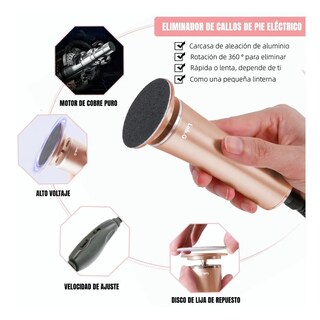 Foto 3 | Lima Eléctrica Pies, Removedor De Callo Profesional Exfoliado Lab.g Rosa