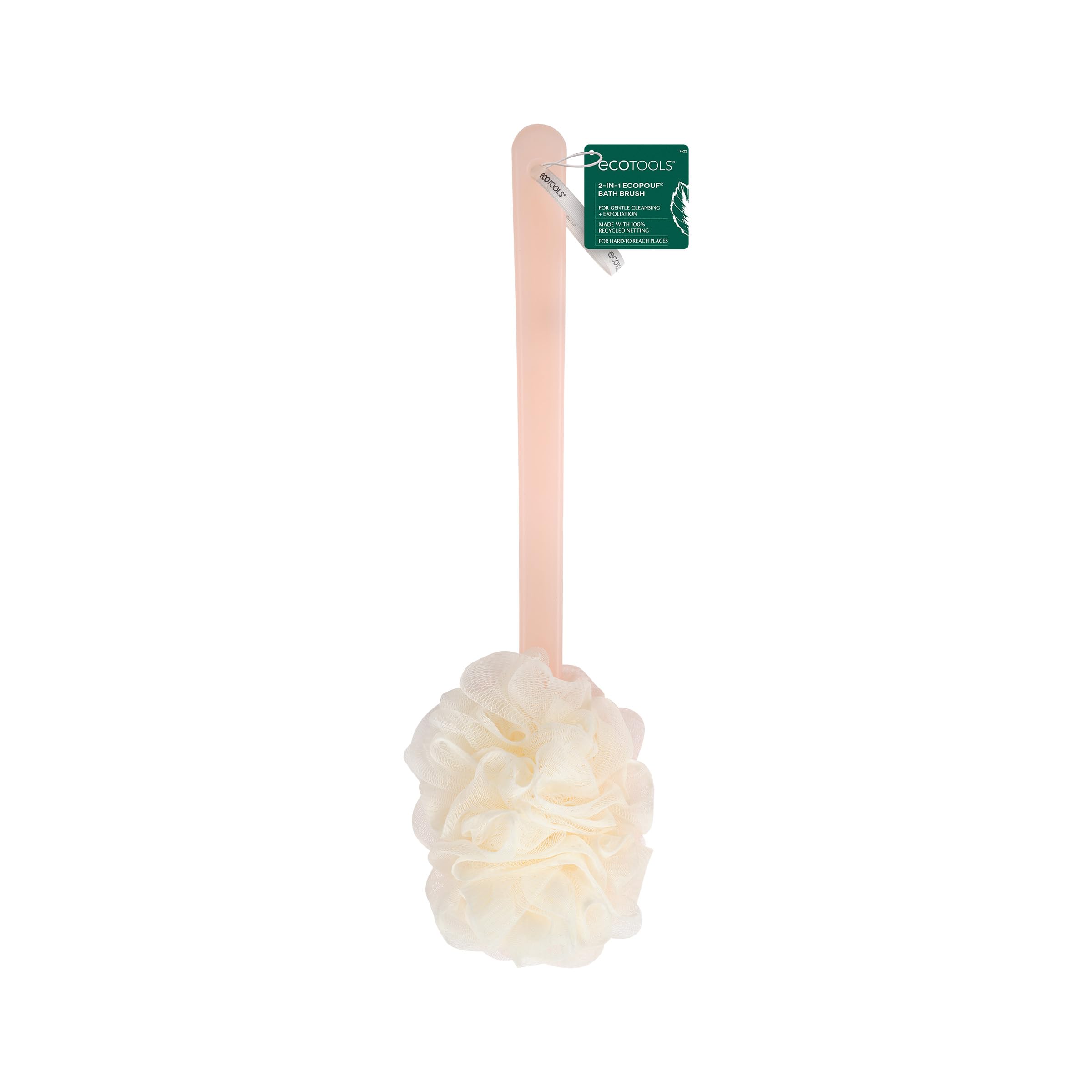 Foto 1 | Cepillo De Baño Ecotools Ecopoouf, Esponja Vegetal 2 En 1 Con Mango Largo - Venta Internacional.