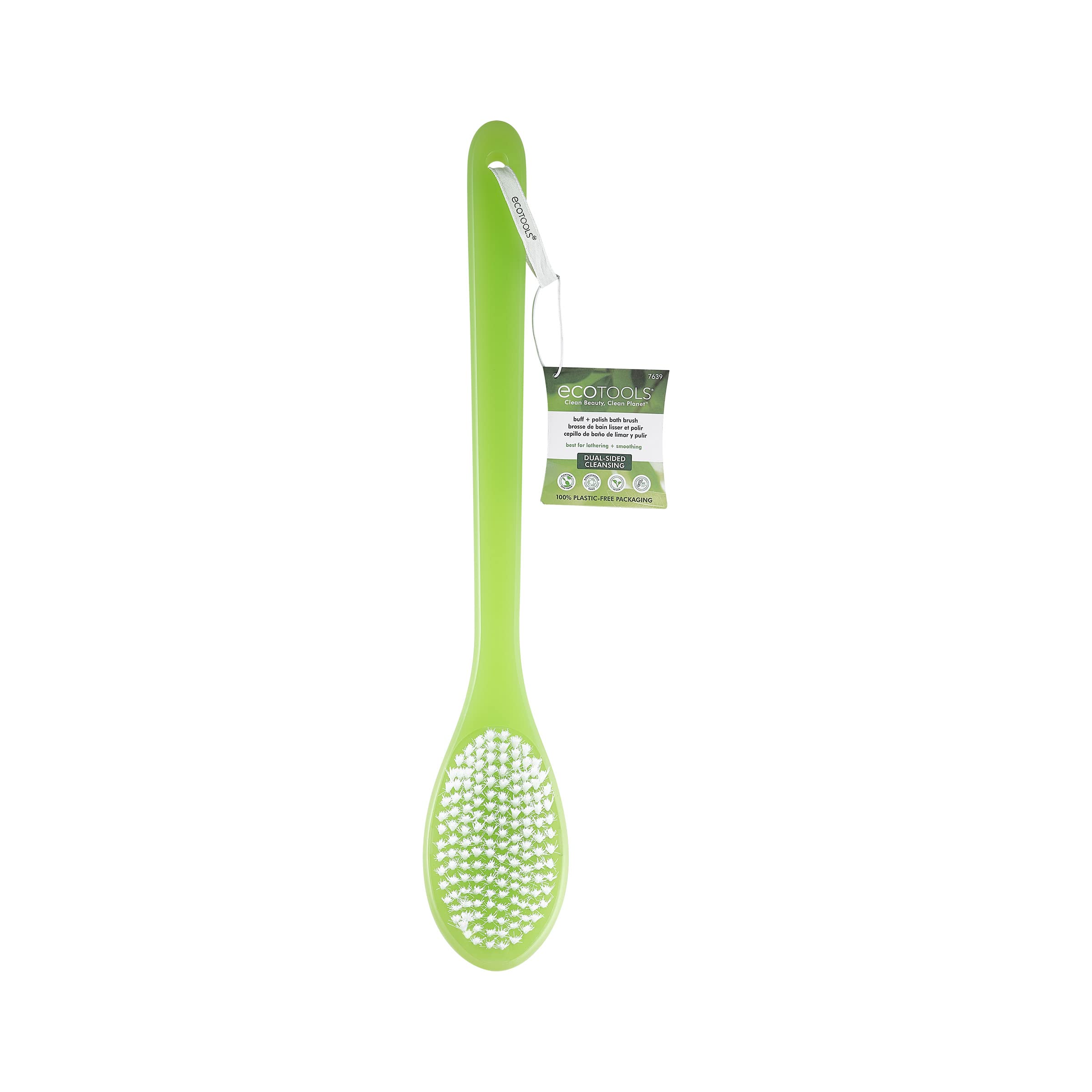 Foto 3 pulgar | Cepillo De Baño Ecotools Buff + Polish De Mango Largo, 1 Unidad - Venta Internacional.