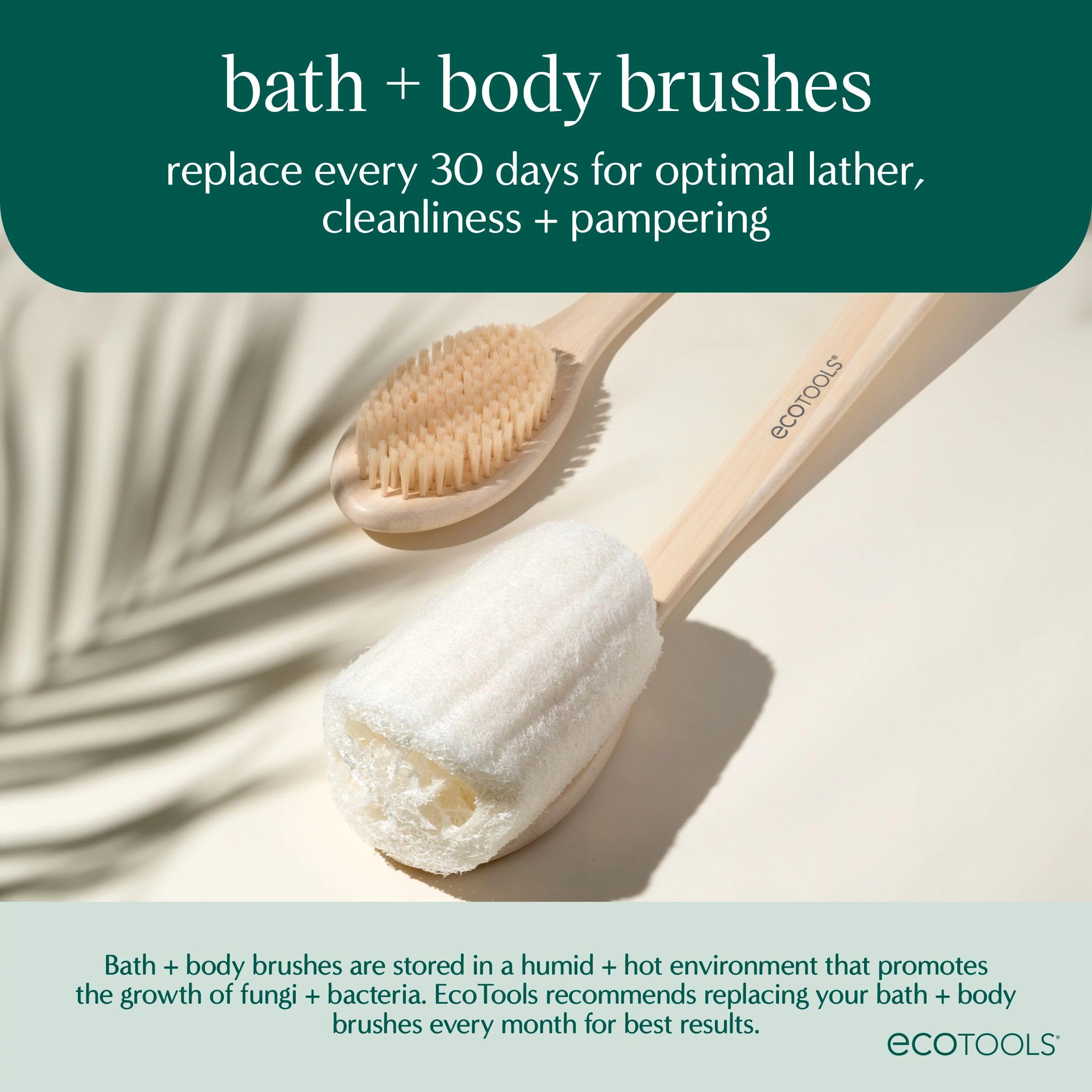 Foto 7 | Cepillo De Baño Ecotools Buff + Polish De Mango Largo, 1 Unidad - Venta Internacional.