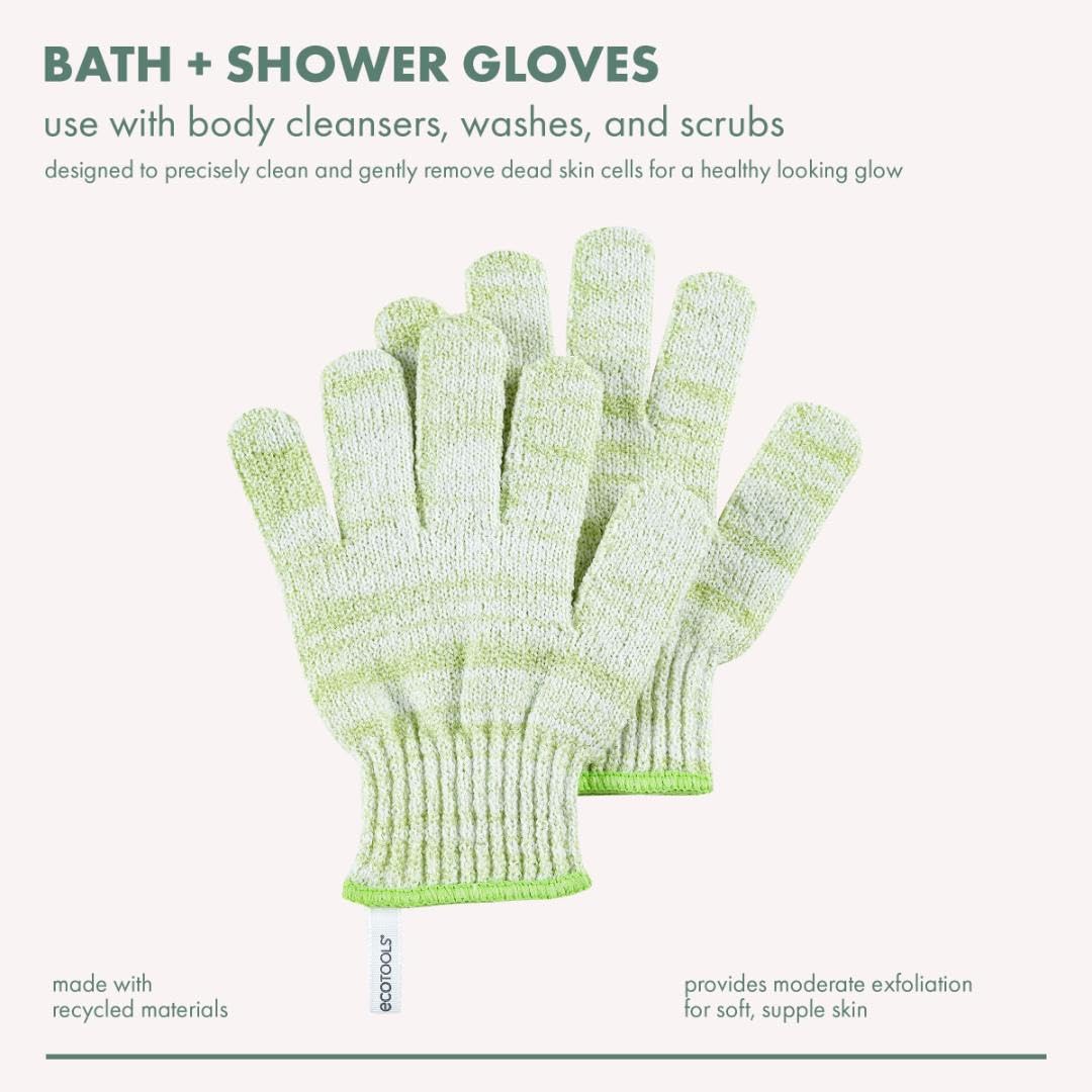 Foto 4 pulgar | Guantes De Baño Y Ducha Ecotools, Redes Recicladas, 6 Pares - Venta Internacional.