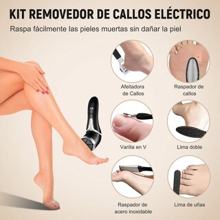 Foto 2 | Removedor De Callos Lab.g Electrico 18 Piezas Máquinas Exfoliadoras Negro