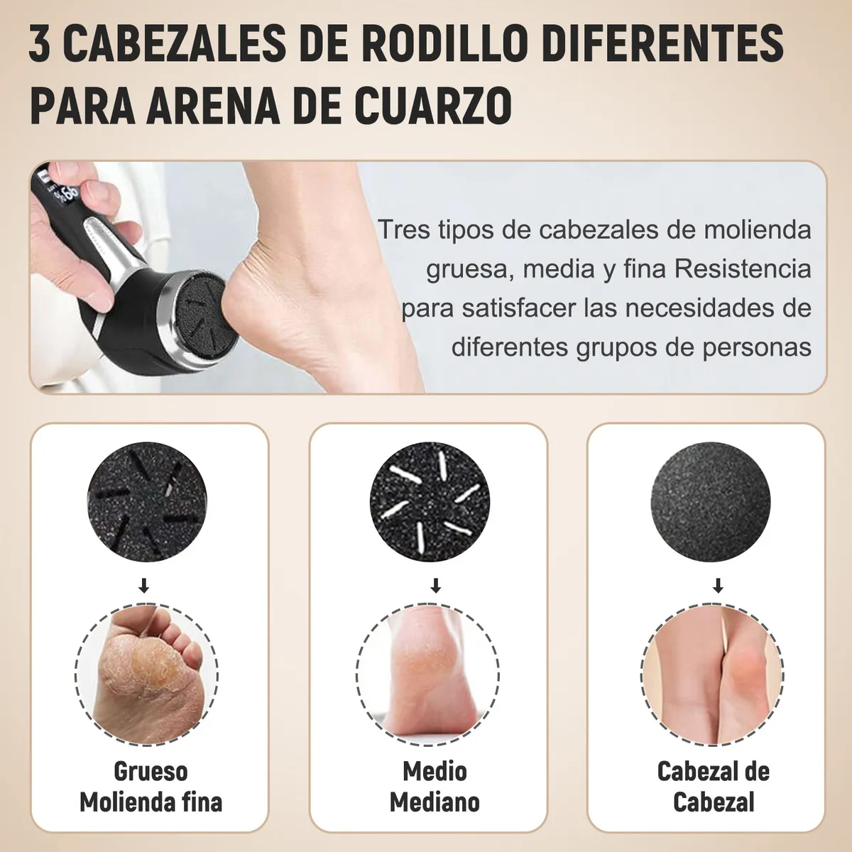 Foto 4 pulgar | Removedor De Callos Lab.g Electrico 18 Piezas Máquinas Exfoliadoras Negro