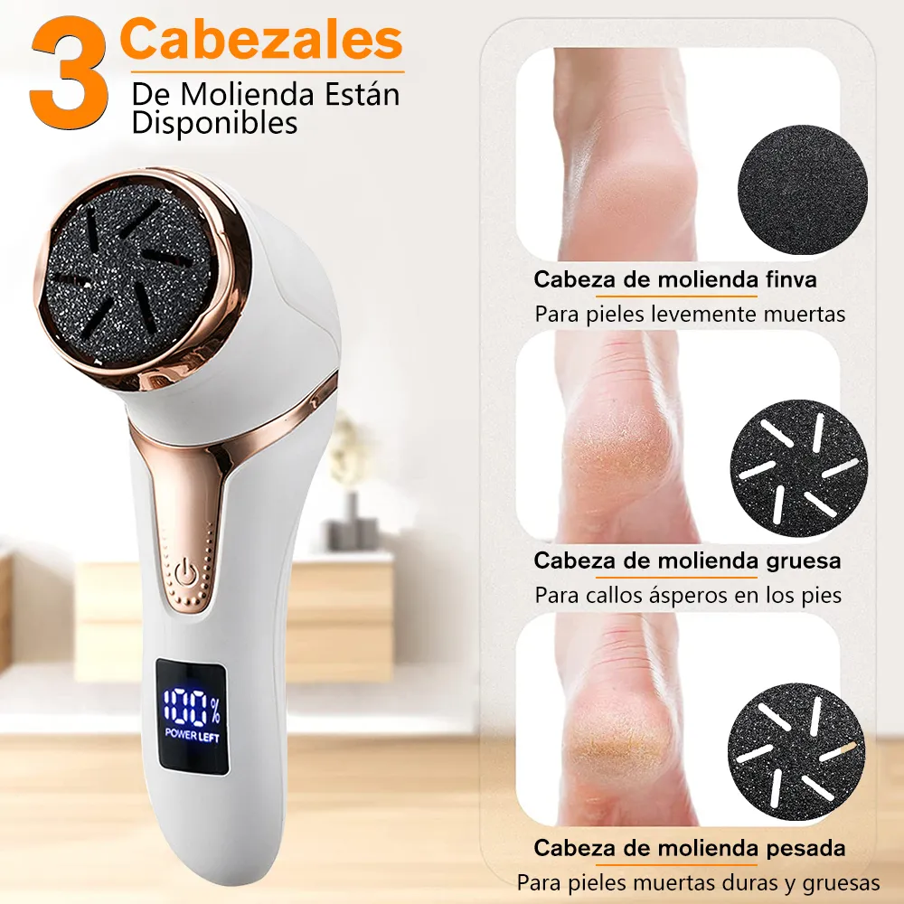 Foto 3 pulgar | Removedor De Callos Electrico 25 Piezas Blanco Dorado