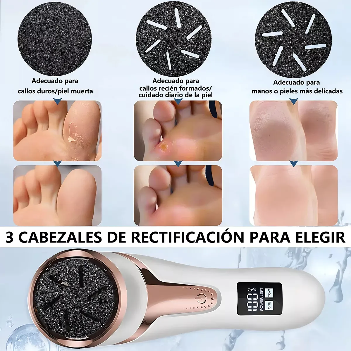 Foto 4 | Removedor De Callos Electrico 25 Piezas Blanco Dorado