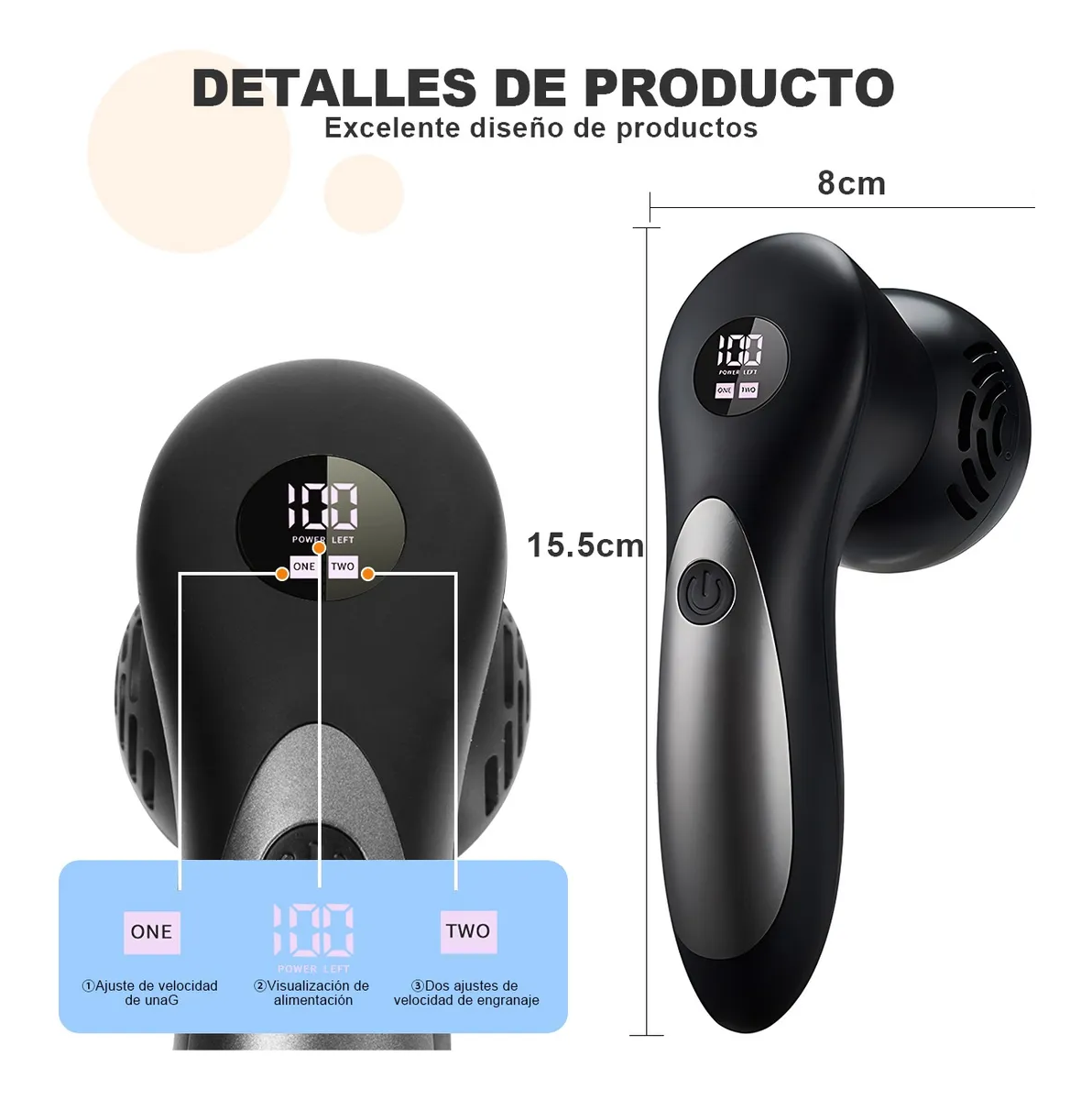 Foto 3 pulgar | Removedor De Callos Lab.g Eléctrico Para Pies Máquinas Exfoliador Negro