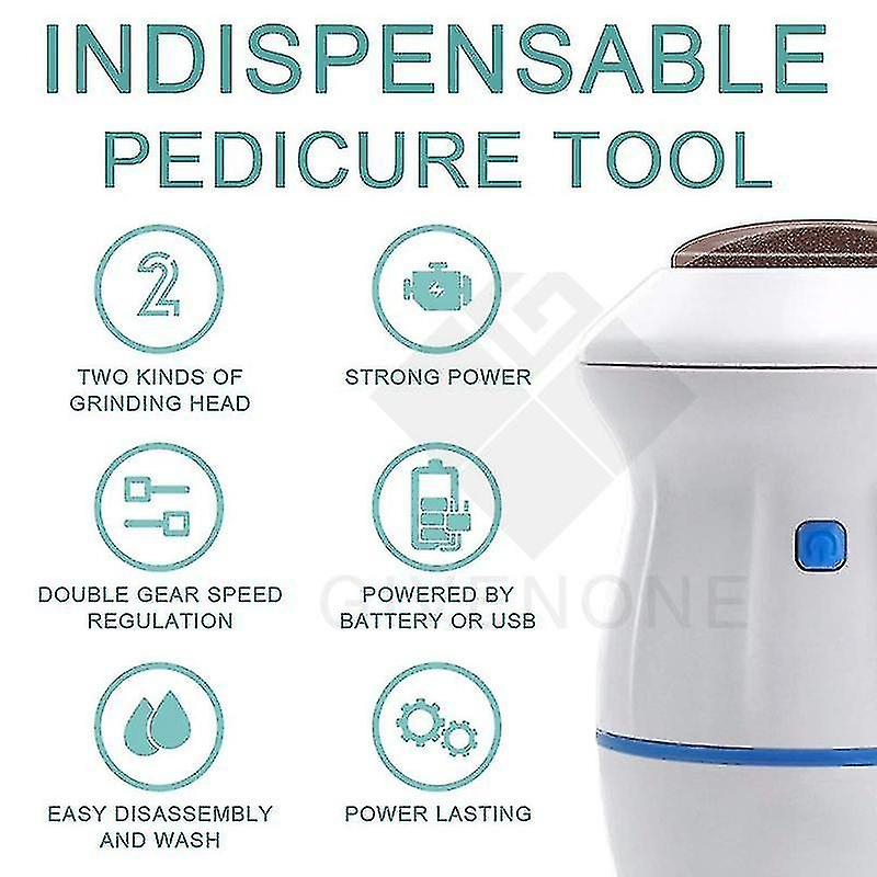 Foto 4 pulgar | Amoladora Eléctrica Para Limar Pies  Removedor De Callos Con 2 Cabezales - Venta Internacional.