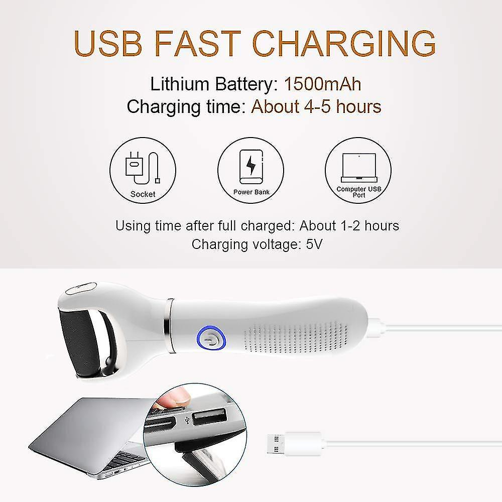 Foto 5 pulgar | Herramienta Eléctrica Para Pedicura Con Lima Para Pies Huoguo  Usb De Tres Velocidades - Venta Internacional.