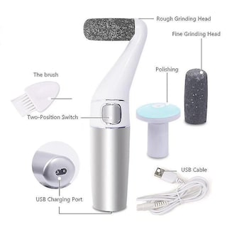 Foto 5 | Lima Eléctrica Para Pies Huoguo Recargable Usb Para El Cuidado De Los Talones - Venta Internacional.