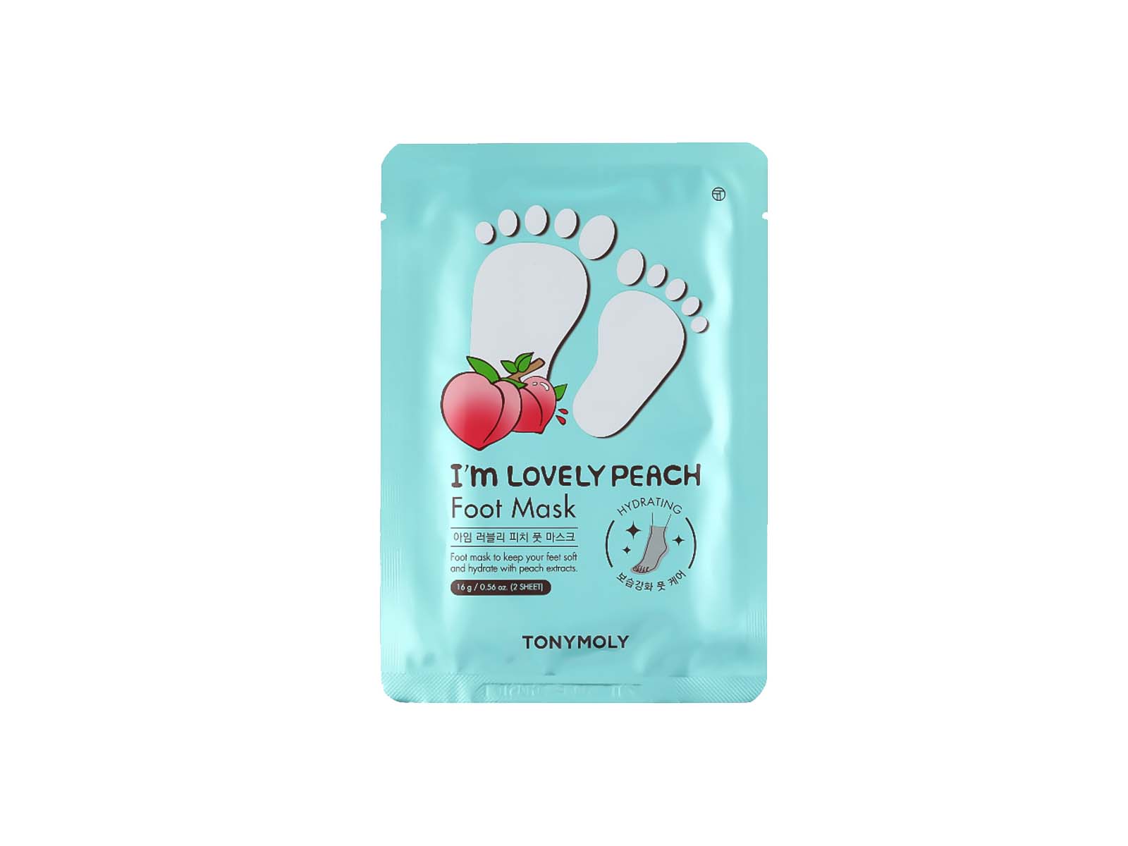 Foto 2 pulgar | Mascarilla Humectante Para Pies Im Real Durazno Tony Moly Tmila002