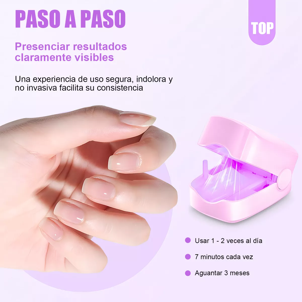 Foto 6 pulgar | Tratamiento Láser De Hongos En Las Uñas Y Onicomicosis Rosa