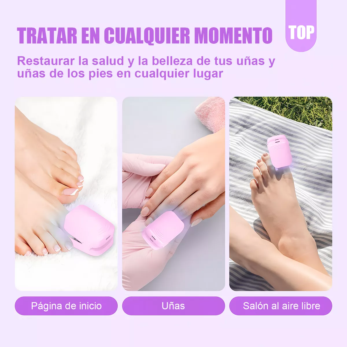 Foto 7 pulgar | Tratamiento Láser De Hongos En Las Uñas Y Onicomicosis Rosa