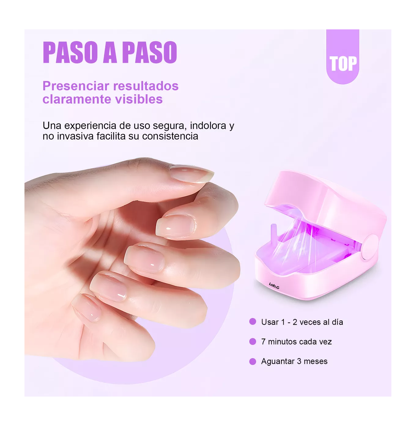 Foto 5 pulgar | Tratamiento Láser De Hongos En Las Uñas Y Onicomicosis Rosa