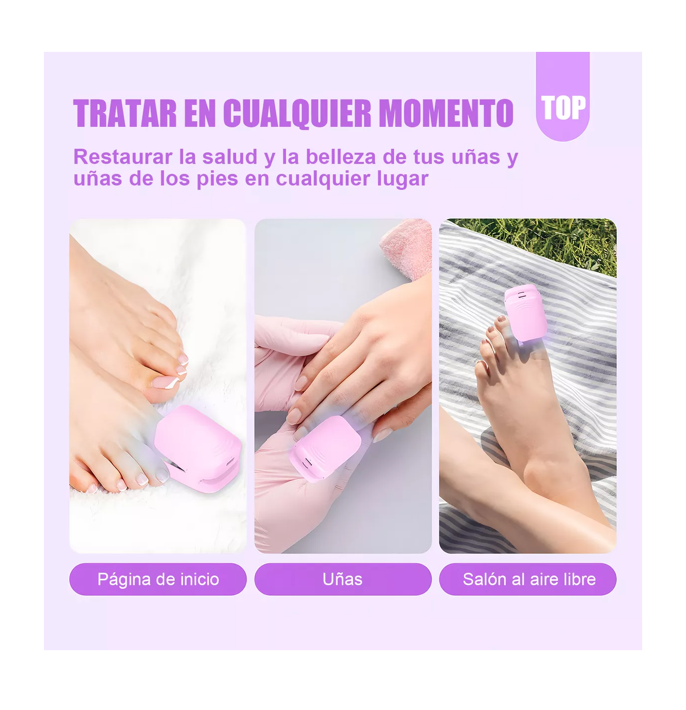 Foto 6 pulgar | Tratamiento Láser De Hongos En Las Uñas Y Onicomicosis Rosa