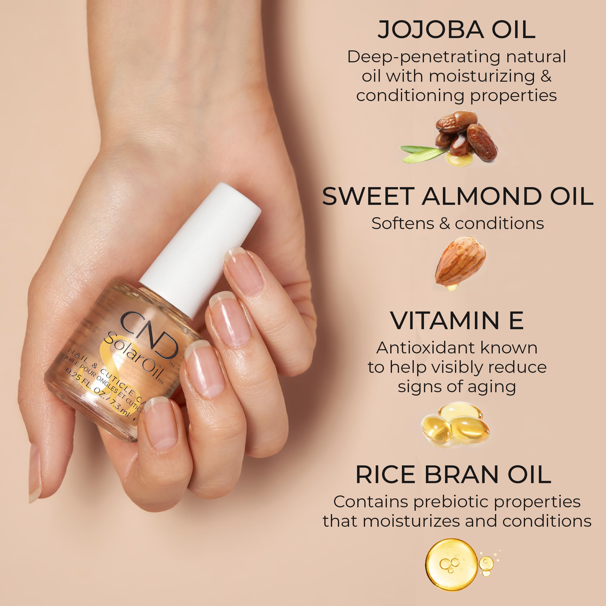 Foto 8 pulgar | Set De Cuidado De Cutículas Cnd Solaoil + Borrador De Cutículas, 15 Ml - Venta Internacional.