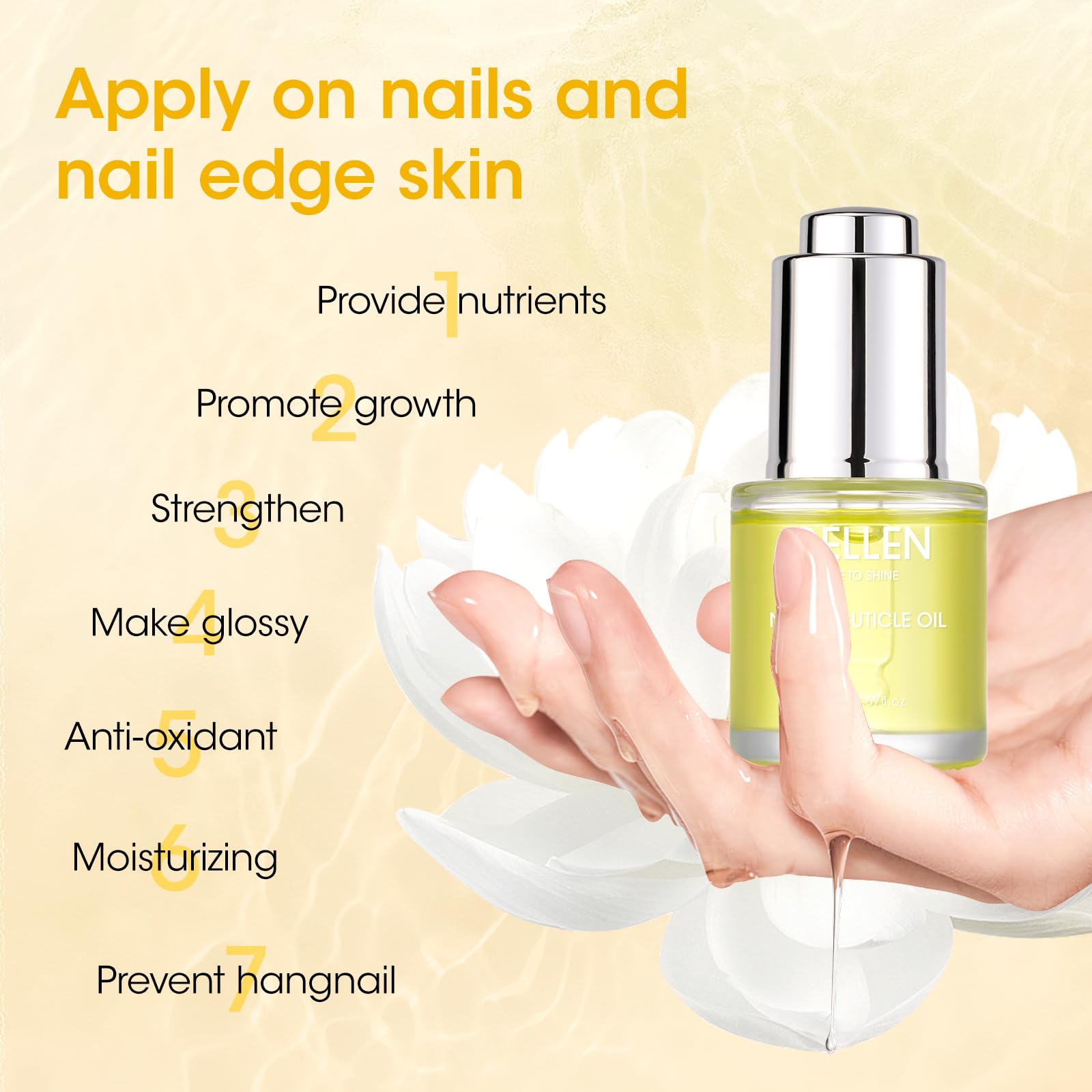 Foto 4 pulgar | Aceite Para Uñas Y Cutículas, Gel Para El Crecimiento, Hidratante, 20 Ml - Venta Internacional.