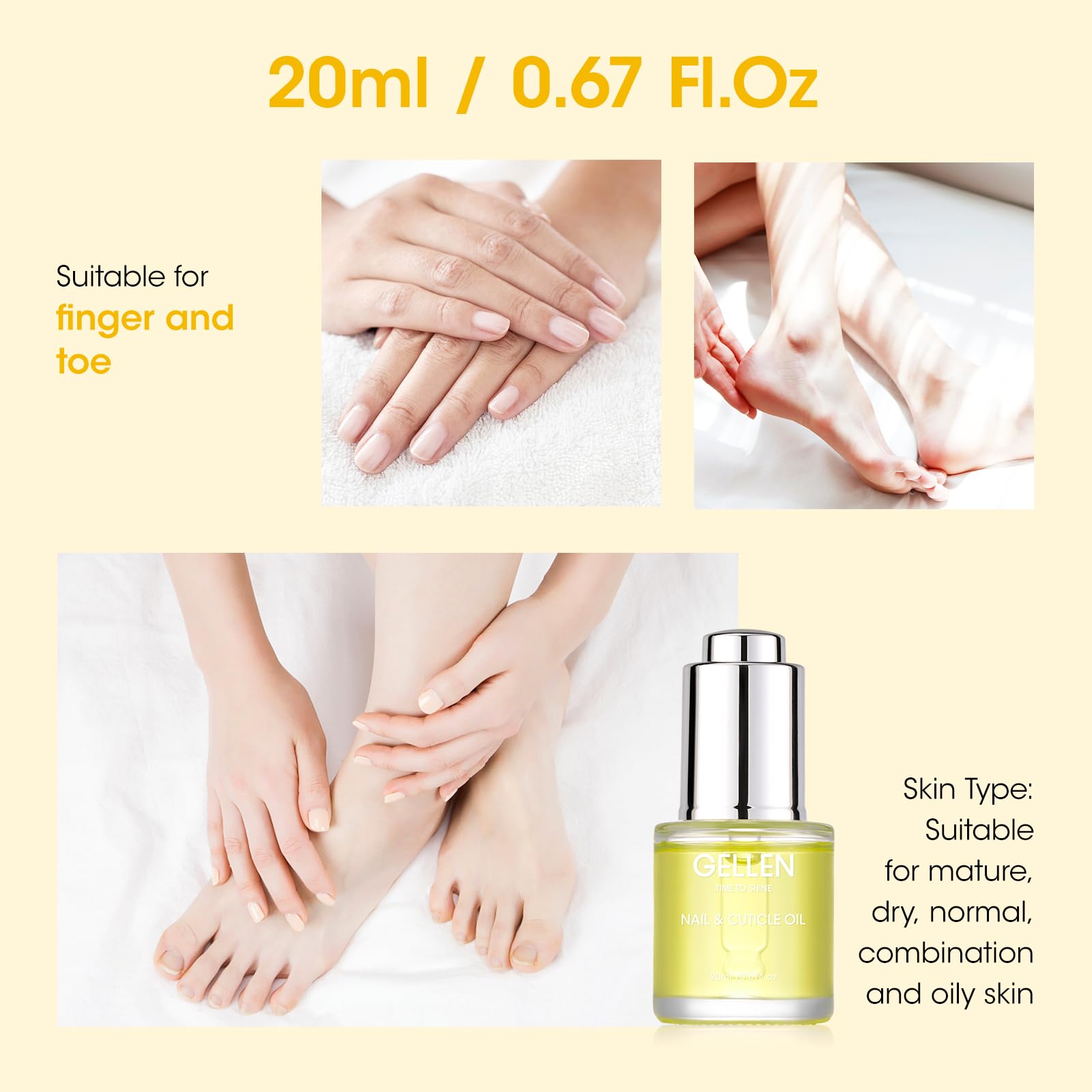 Foto 8 pulgar | Aceite Para Uñas Y Cutículas, Gel Para El Crecimiento, Hidratante, 20 Ml - Venta Internacional.
