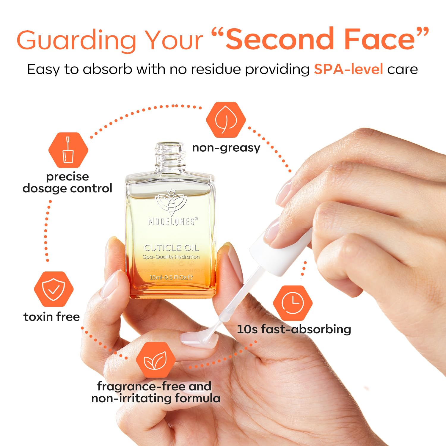 Foto 7 pulgar | Aceite Para Cutículas Modelones, Fortalecedor De Uñas Con Aceite De Jojoba, 15 Ml - Venta Internacional.