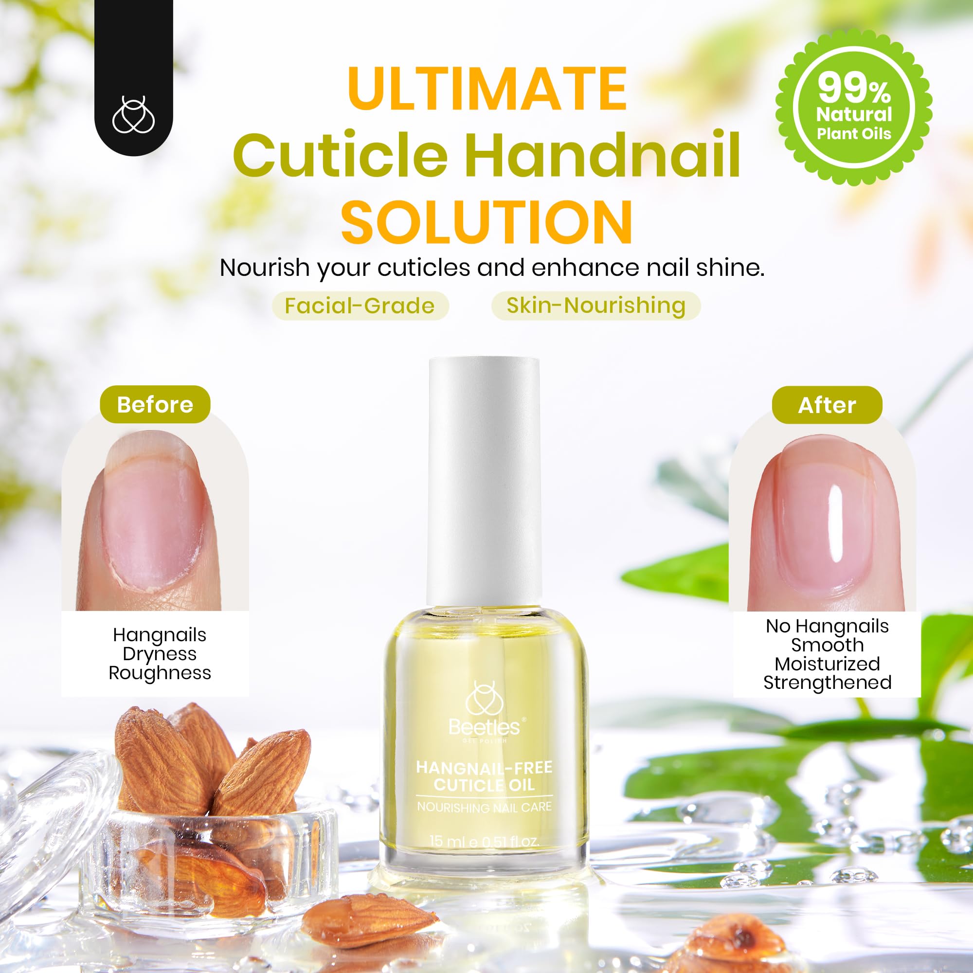 Foto 3 pulgar | Cuidado De Uñas Cuticle Oil Beetles, 15 Ml, Con Aceite De Jojoba Y Vitamina E - Venta Internacional.