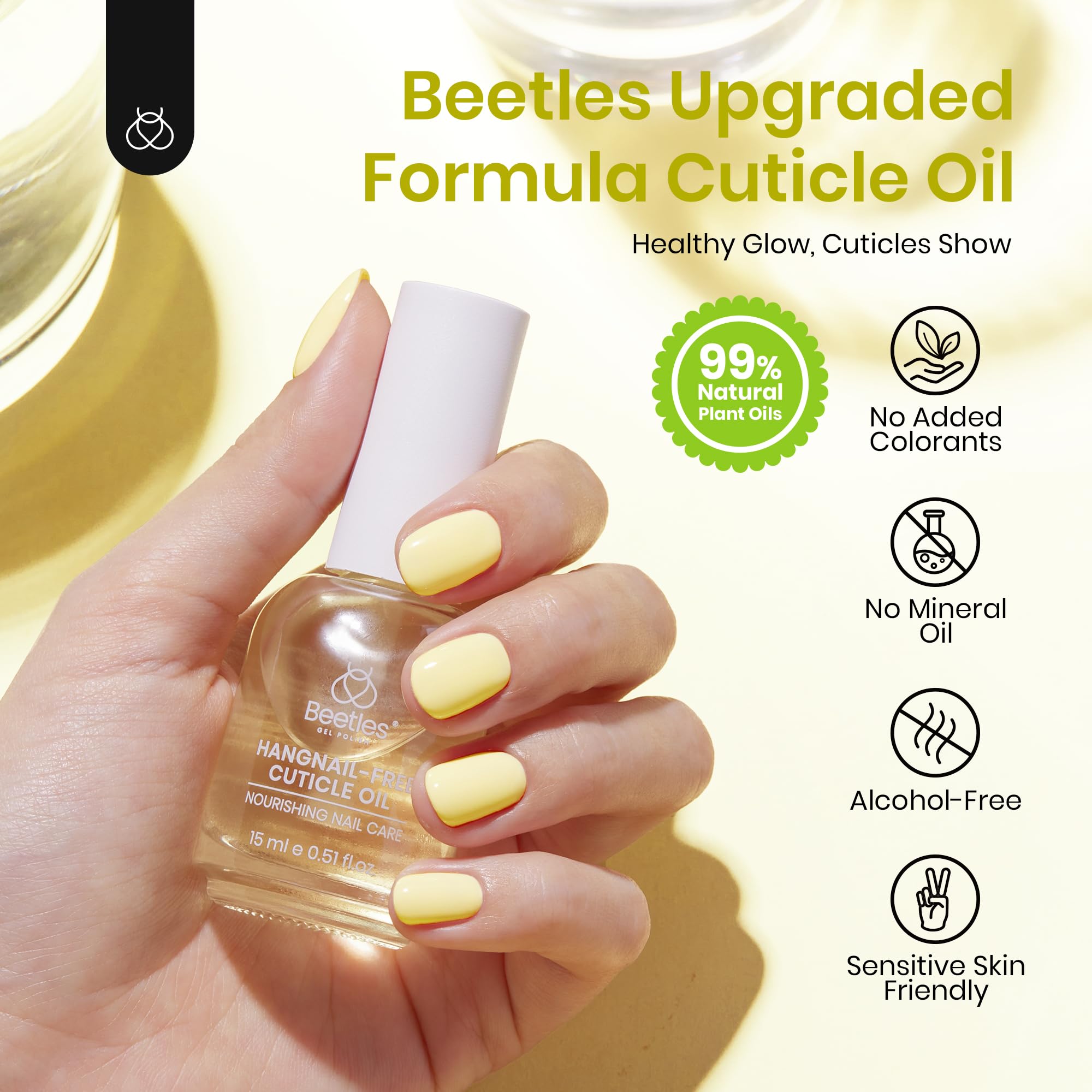 Foto 5 pulgar | Cuidado De Uñas Cuticle Oil Beetles, 15 Ml, Con Aceite De Jojoba Y Vitamina E - Venta Internacional.