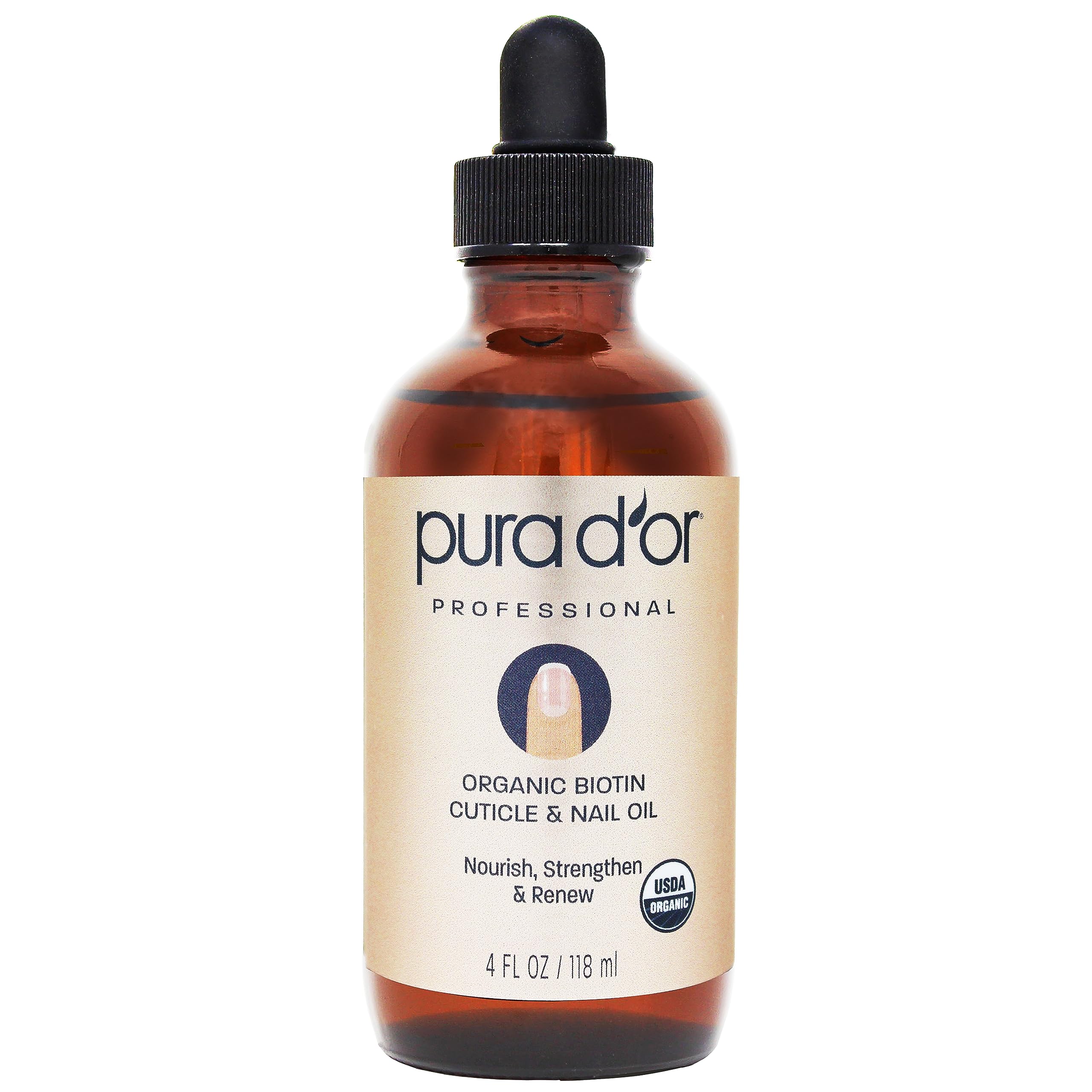 Foto 1 | Aceite Para Uñas Y Cutículas Pura D'or Organic Con Biotina Y Vitamina E 120 Ml - Venta Internacional.