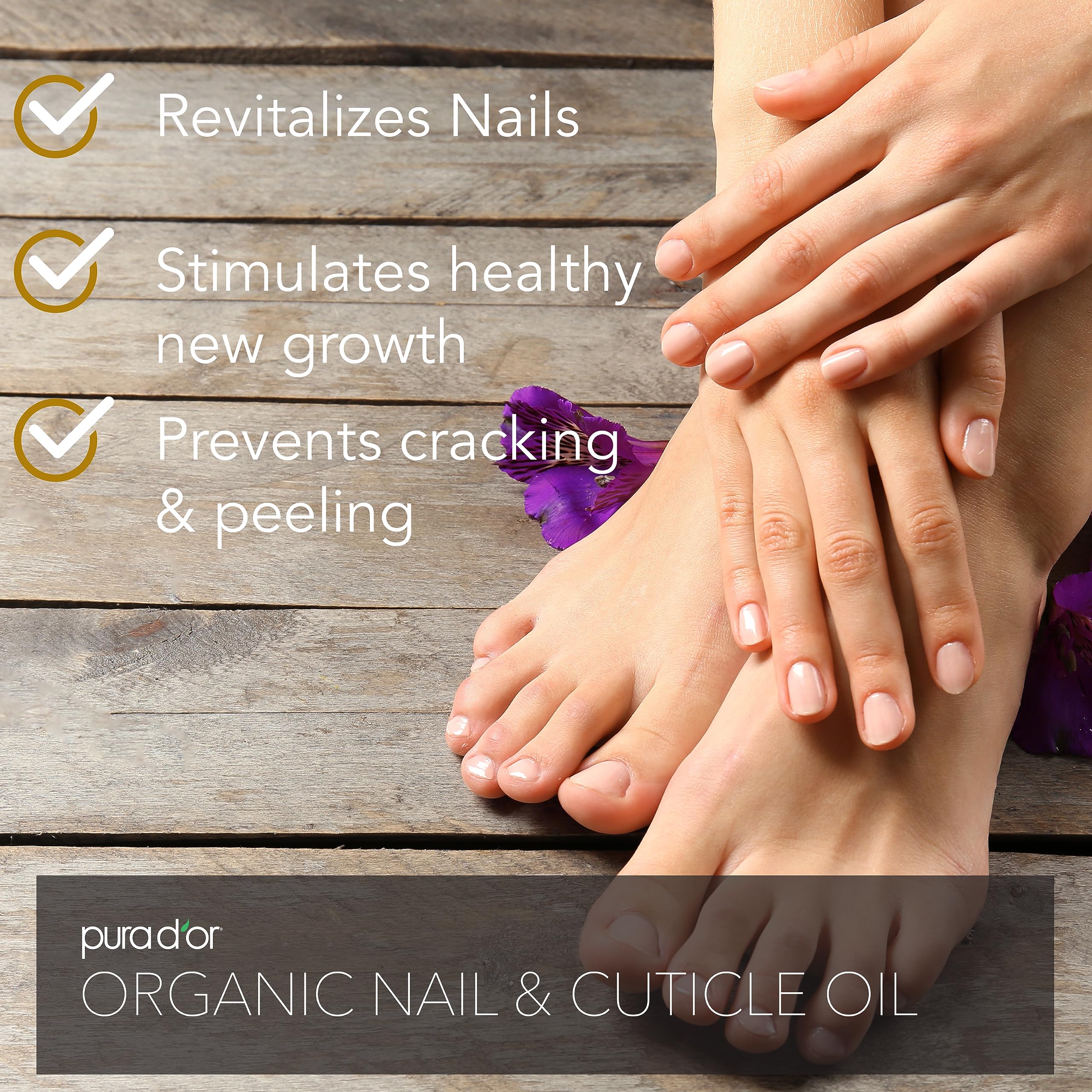 Foto 4 | Aceite Para Uñas Y Cutículas Pura D'or Organic Con Biotina Y Vitamina E 120 Ml - Venta Internacional.