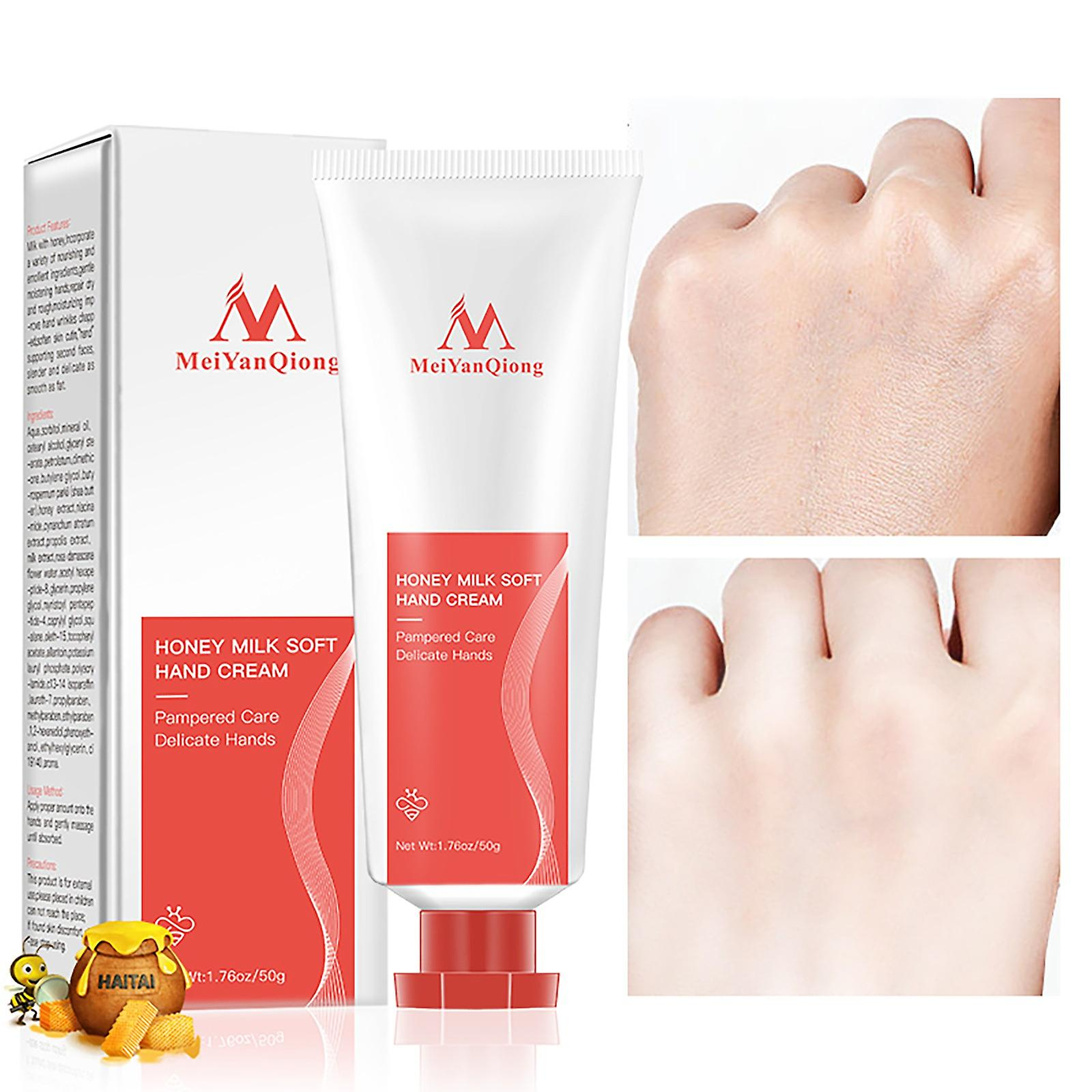 Foto 4 pulgar | Crema De Manos Huoguo Nutrition Repair Emulsion Honey Milk - Venta Internacional.