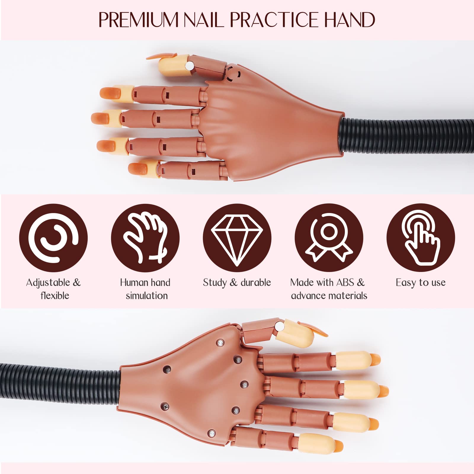 Foto 3 pulgar | Practice Hand Saviland Para Uñas Acrílicas Con 200 Puntas - Venta Internacional.