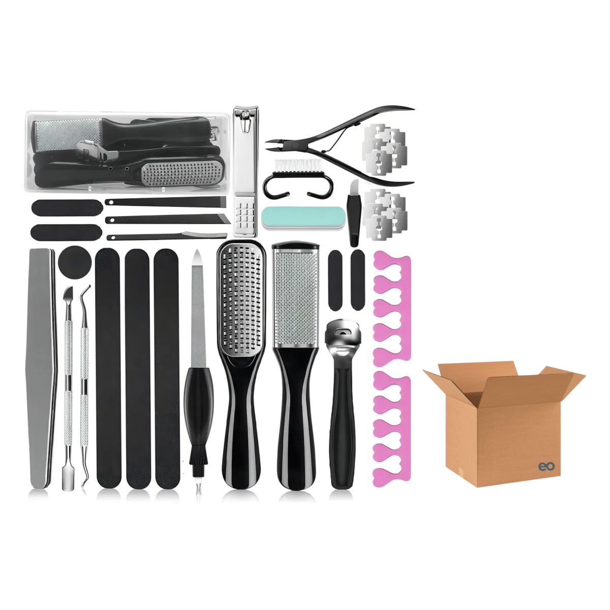Foto 1 | Set Pedicura para Pies Piezas Safe Imports Esi-19029 Negro