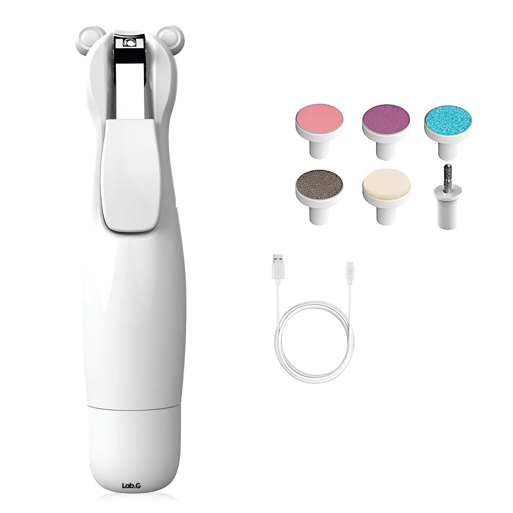 Foto 2 pulgar | ''kit Limador Uñas Cortaúñas Para Bebe Eléctrico  Lab.g Luz Led Blanco ''