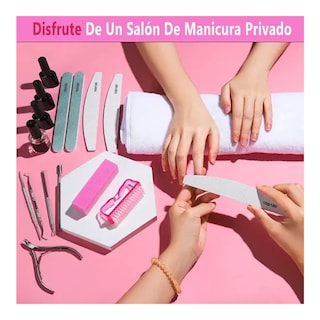Foto 2 | ''kit De Para Manicure Y Limas Para Uñas Profesional Belug 12 En 1 Rosa ''