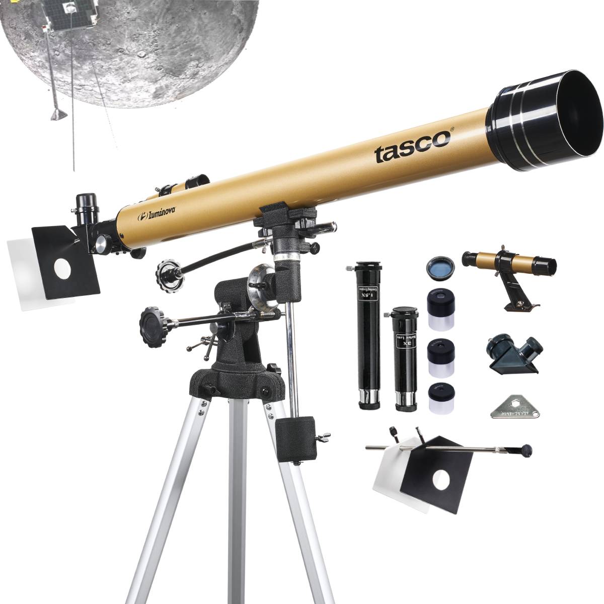 Foto 2 pulgar | Telescopio Profesional Refractor Tasco Luminova 900x60mm