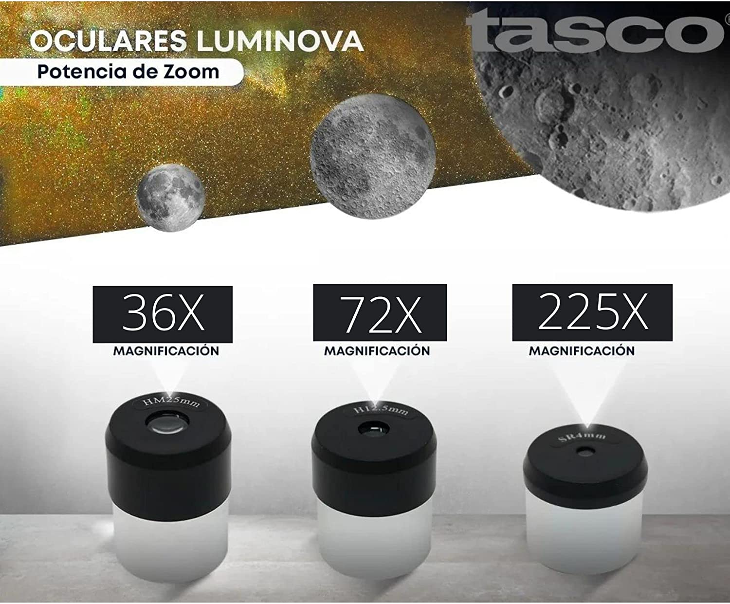 Foto 7 pulgar | Telescopio Profesional Refractor Tasco Luminova 900x60mm