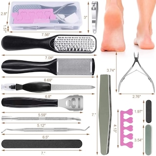 Foto 2 | Kit de Pedicure Malubero Profesional Exfoliadora de 21 pz