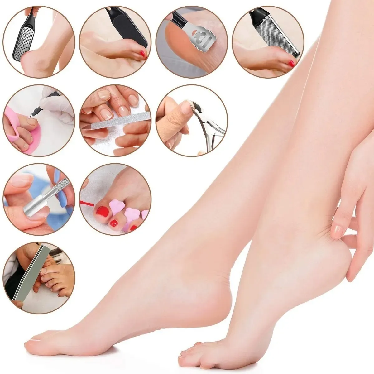 Foto 4 pulgar | Kit de Pedicure Malubero Profesional Exfoliadora de 21 pz