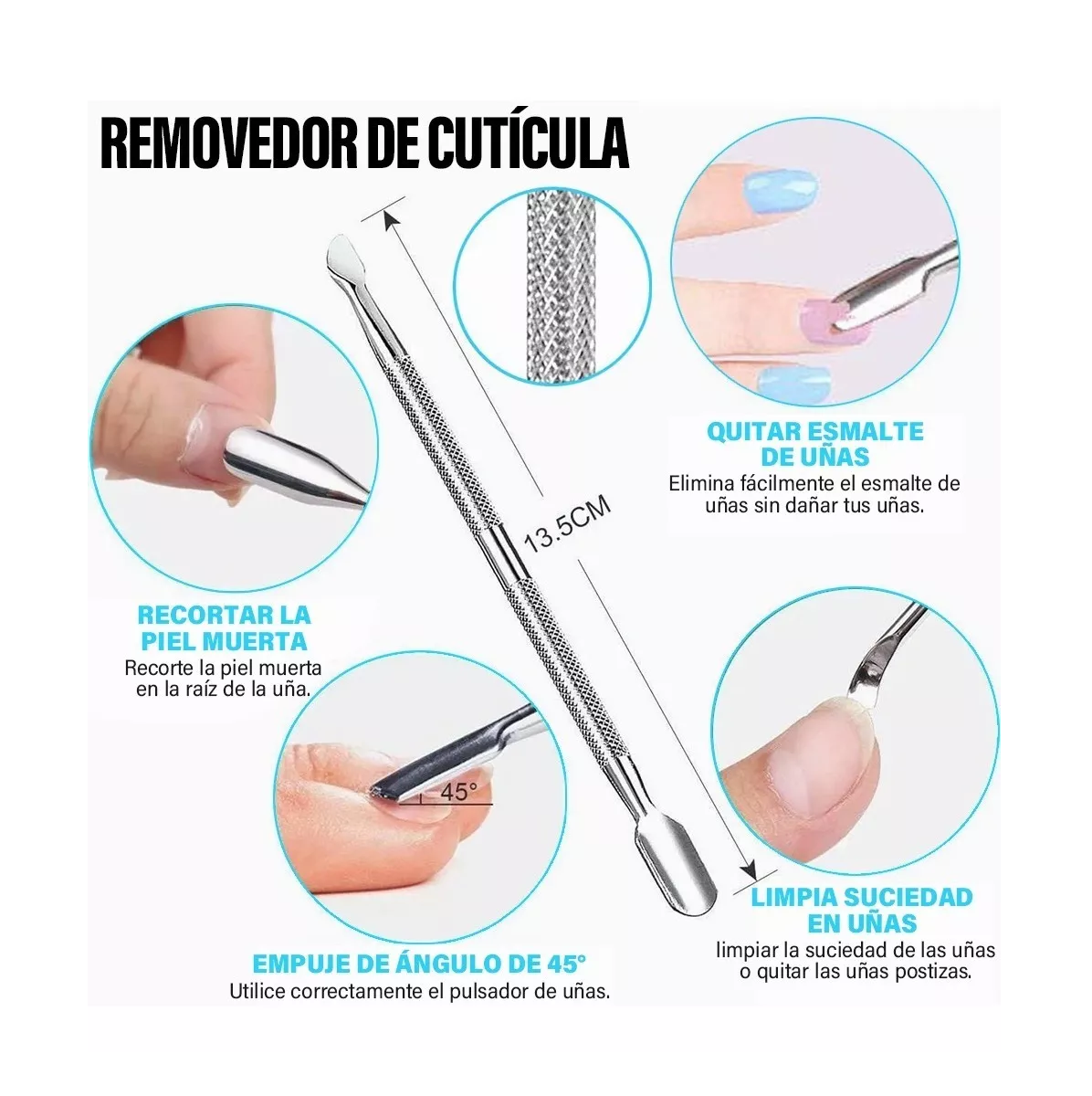 Foto 5 | Set de Pedicura Belug Acero Inoxidable 10 Piezas