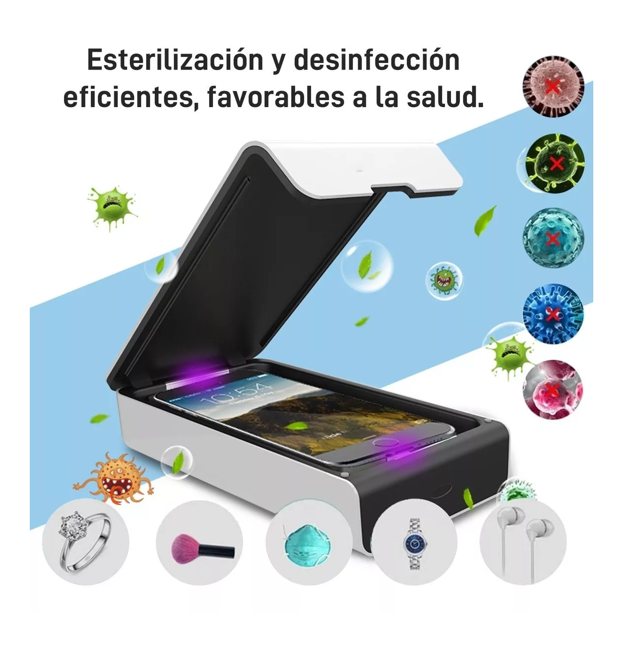 Foto 4 pulgar | Esterilizador Uv Con Aromaterapia Y Carga Usb, Para Teléfono