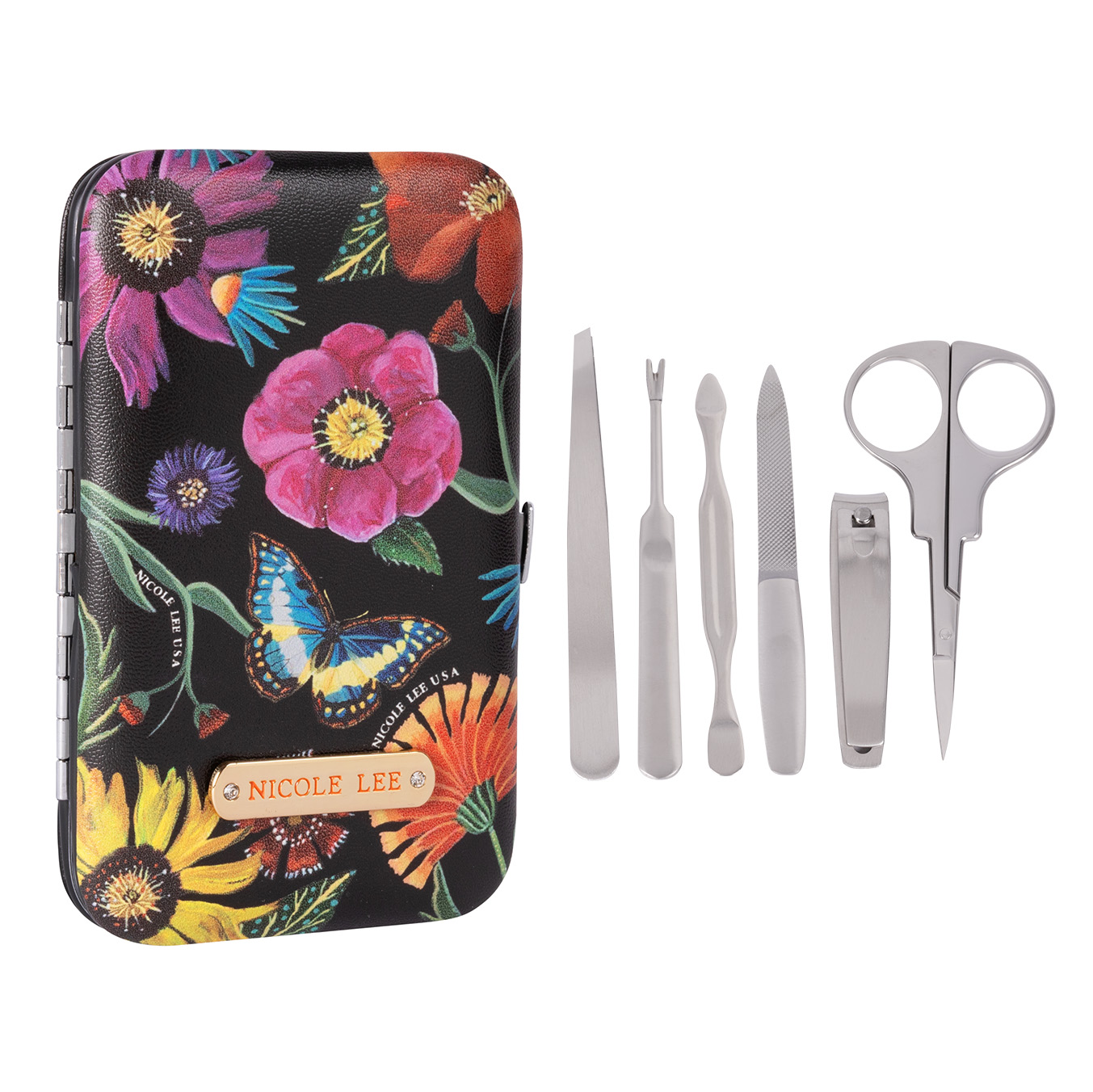 Kit de Manicura Nicole Lee Anika Multicolor 6 Piezas Butter-flower Black