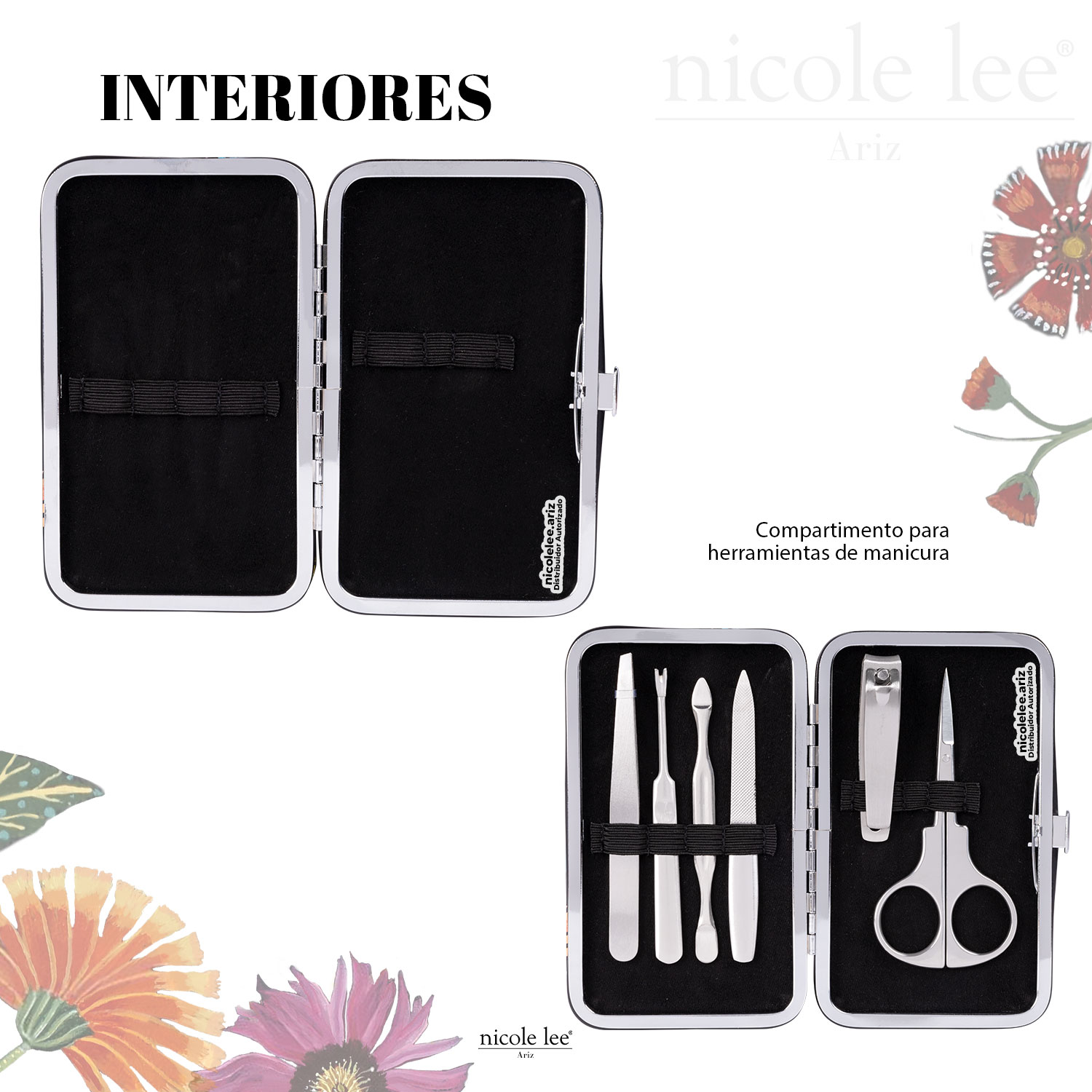 Foto 4 pulgar | Kit de Manicura Nicole Lee Anika Multicolor 6 Piezas Butter-flower Black