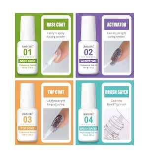 Foto 3 | Kit de Iniciación de Uñas con 8 Colores Limegirl