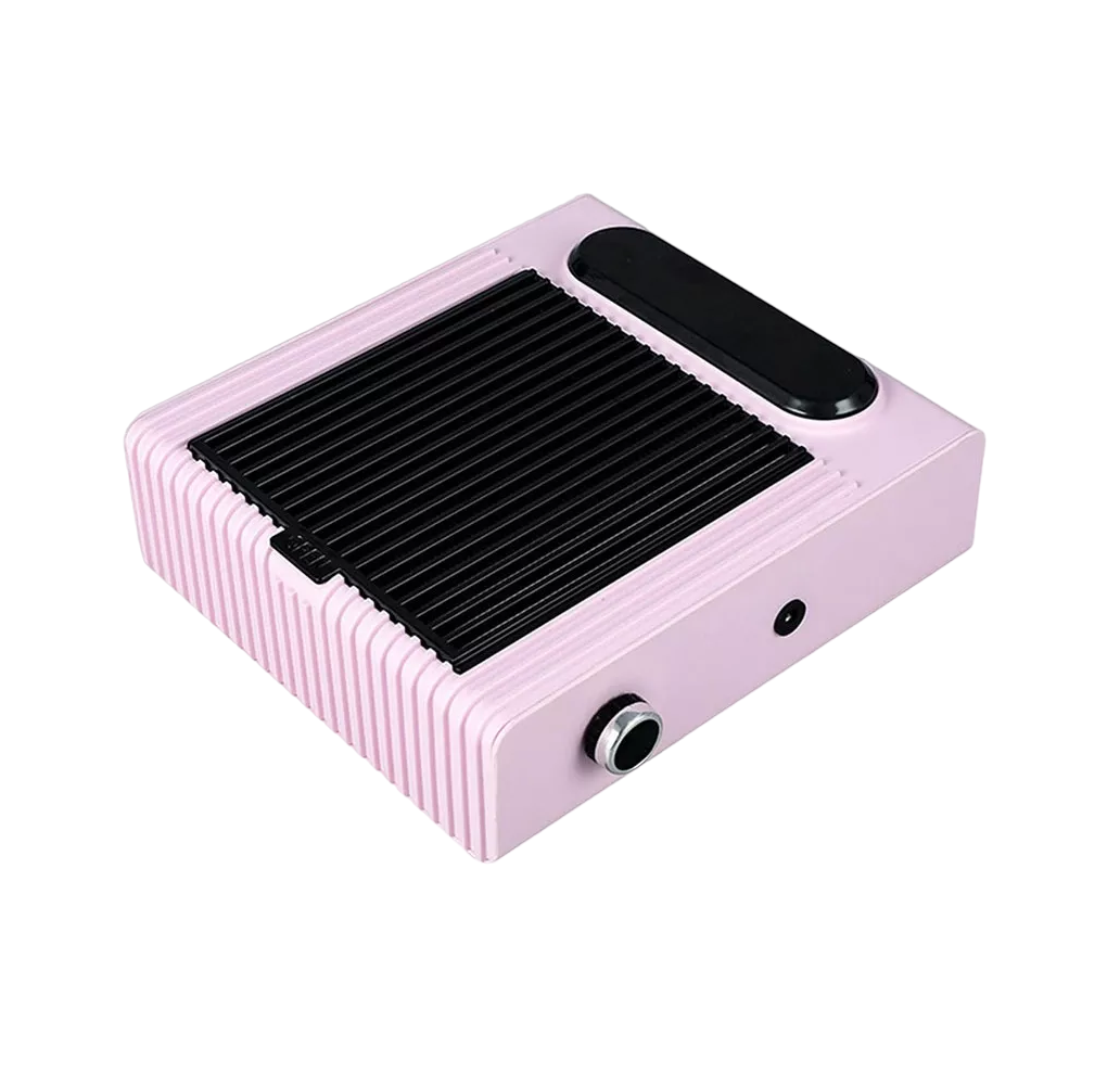 Extractor de Polvo para Uñas Acrílicas Profesional 80W Rosa