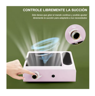 Foto 2 | Extractor de Polvo para Uñas Acrílicas Profesional 80W Rosa
