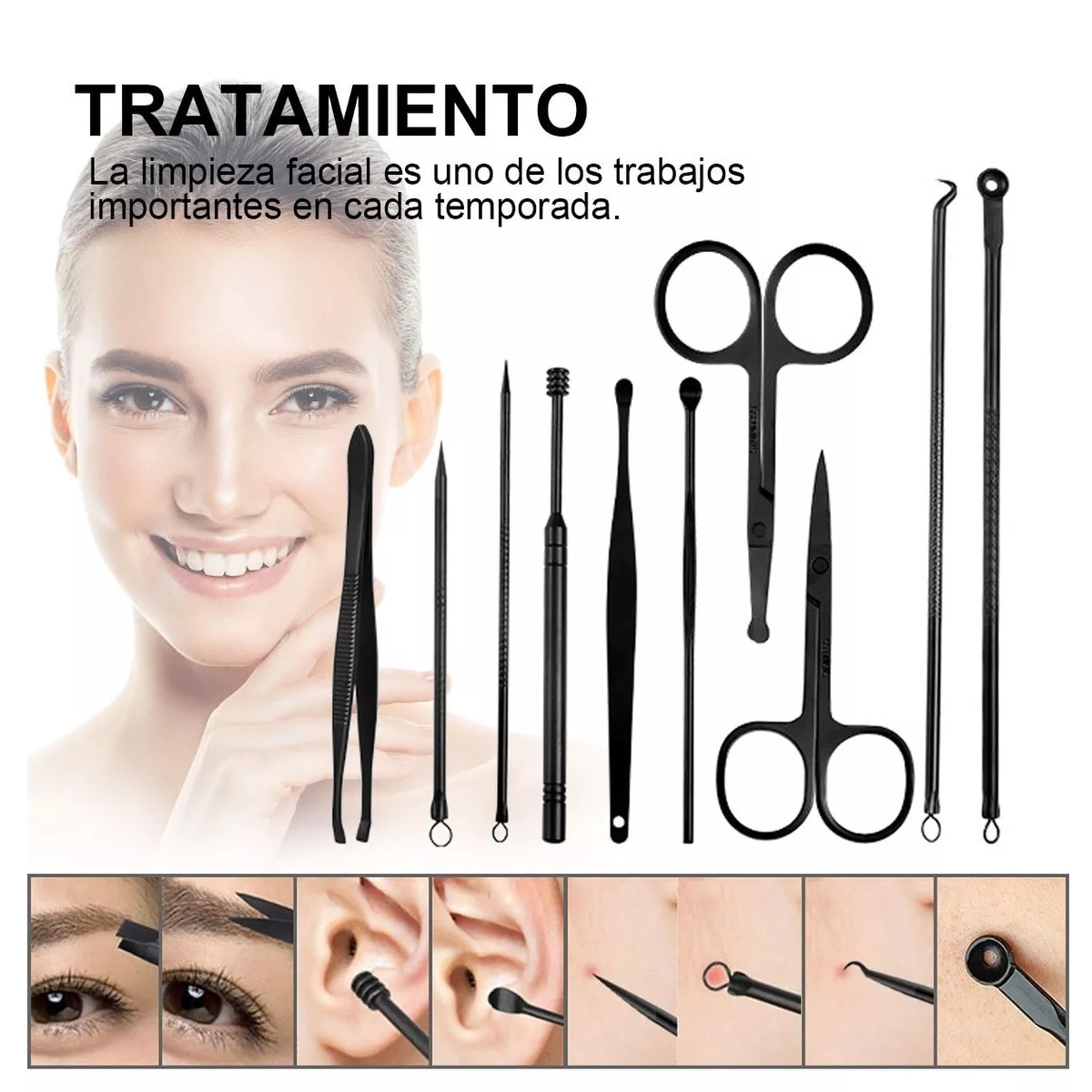 Foto 5 pulgar | Set De Manicura Y Pedicura 24 En 1 Kit De Cortaúñas Eo Safe Imports Esi-11258 Negro