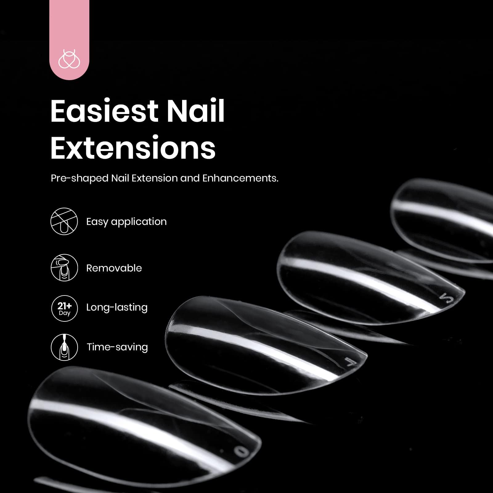 Foto 2 | Gel Corto Para Uñas Con Forma Ovalada De Escarabajos, 500 Unidades, Transparente Y Suave - Venta Internacional.