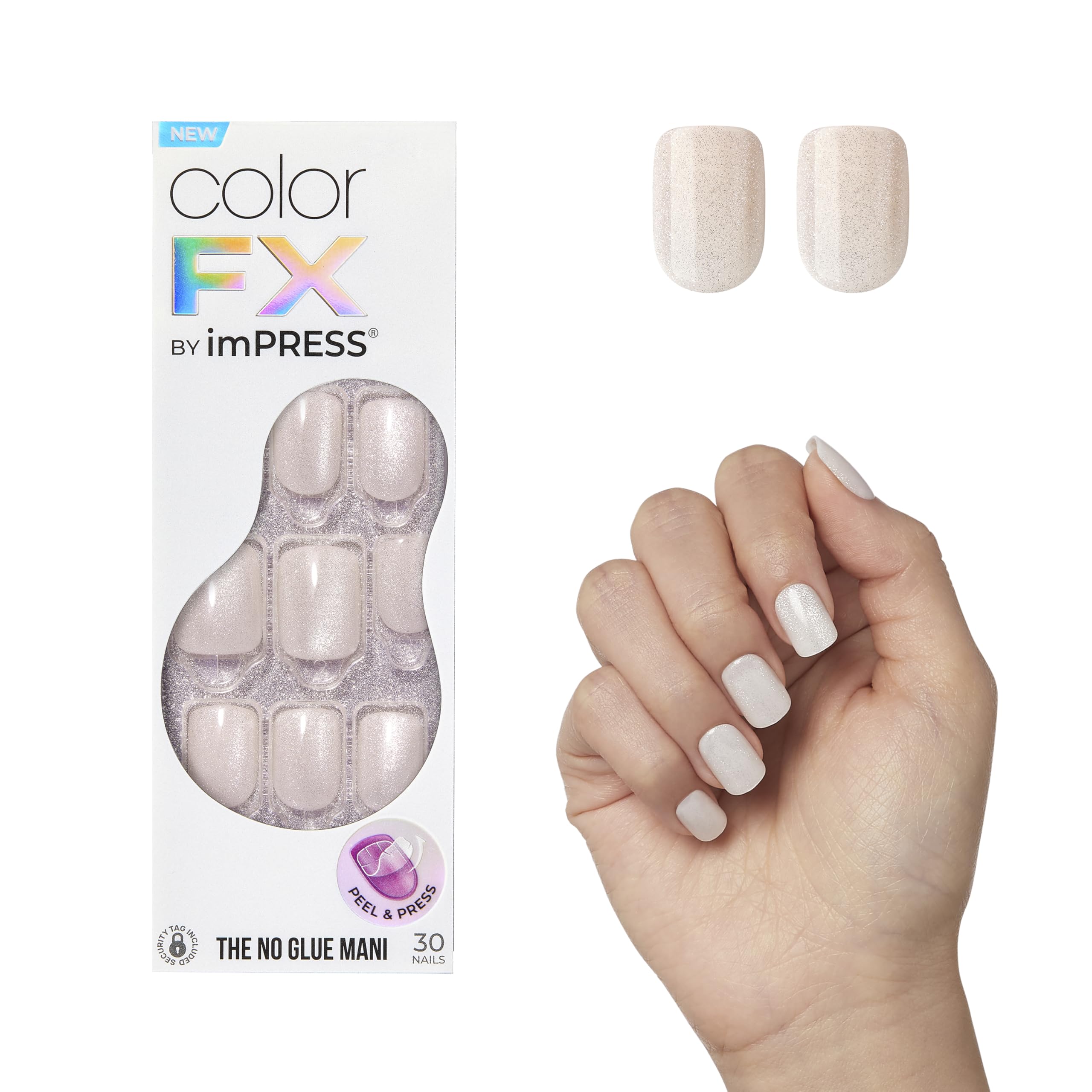Foto 2 pulgar | Pantalón Corto De Color Blanco Claro Impress Rebel' Color Fx De Press-on Nails - Venta Internacional.